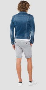 Charger l&#39;image dans la galerie, Veste en jeans Replay bleu clair délavé
