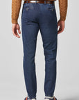 Pantalon chino pour homme Meyer bleu en jean I Georgespaul