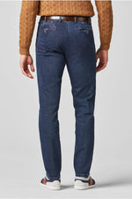 Charger l&#39;image dans la galerie, Pantalon chino pour homme Meyer bleu en jean I Georgespaul
