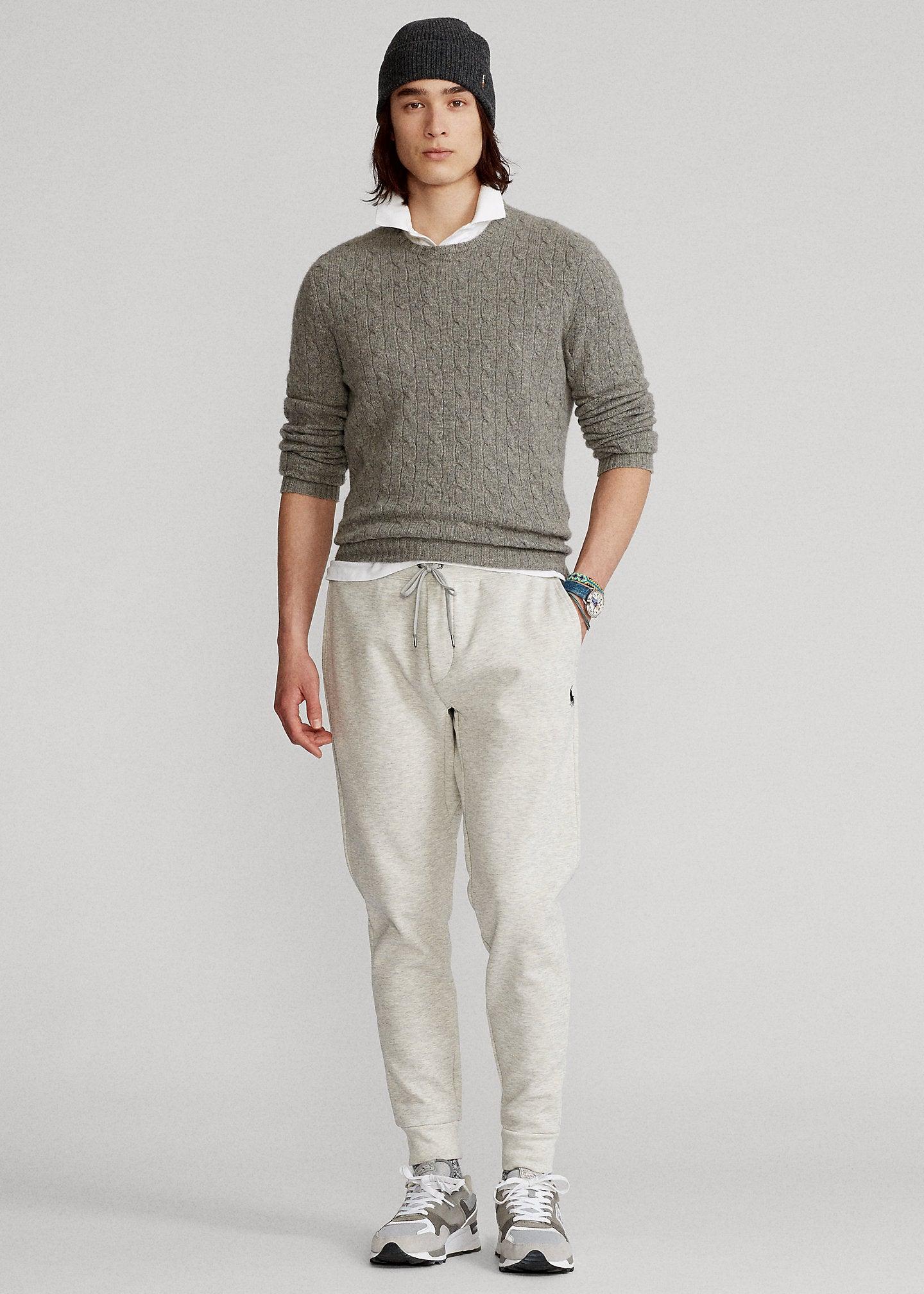 Pantalon de jogging Ralph Lauren gris clair chiné - Georgespaul