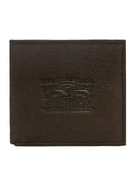 Charger l&#39;image dans la galerie, Petit portefeuille pour homme Levi&#39;s® marron en cuir | Georgespaul
