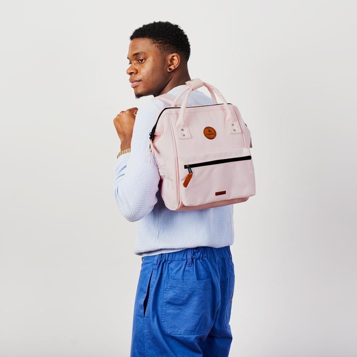 Petit sac à dos Cabaïa rose et poches interchangeables - Georgespaul