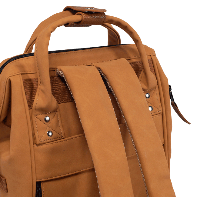 Petit sac à dos Cabaïa marron et poches interchangeables - Georgespaul