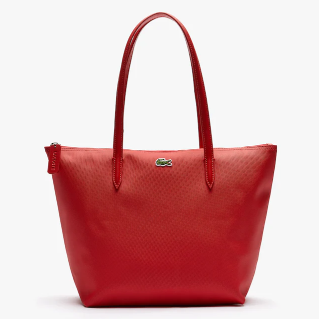 Petit sac cabas zippé L.12.12 Concept Lacoste rouge