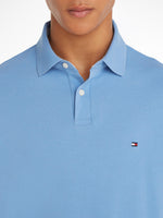 Charger l&#39;image dans la galerie, Polo 1985 homme Tommy Hilfiger bleu en coton bio stretch | Georgespaul
