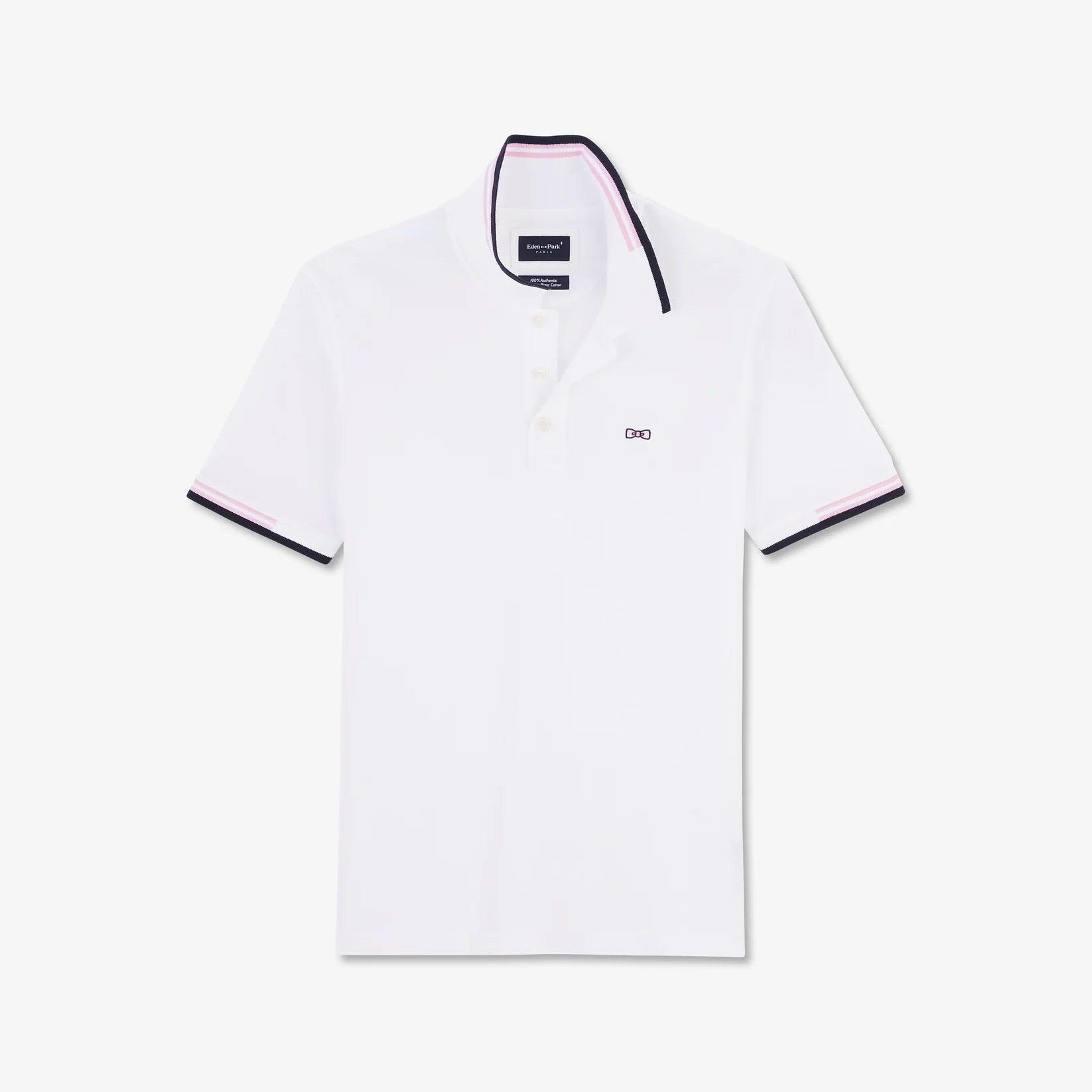 Polo Eden Park blanc en coton - Georgespaul