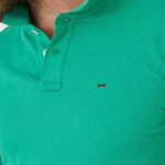 Charger l&#39;image dans la galerie, Polo à liserés homme Eden Park ajusté vert en coton pima | Georgespaul
