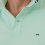Charger l&#39;image dans la galerie, Polo à liserés homme Eden Park vert clair en coton pima | Georgespaul

