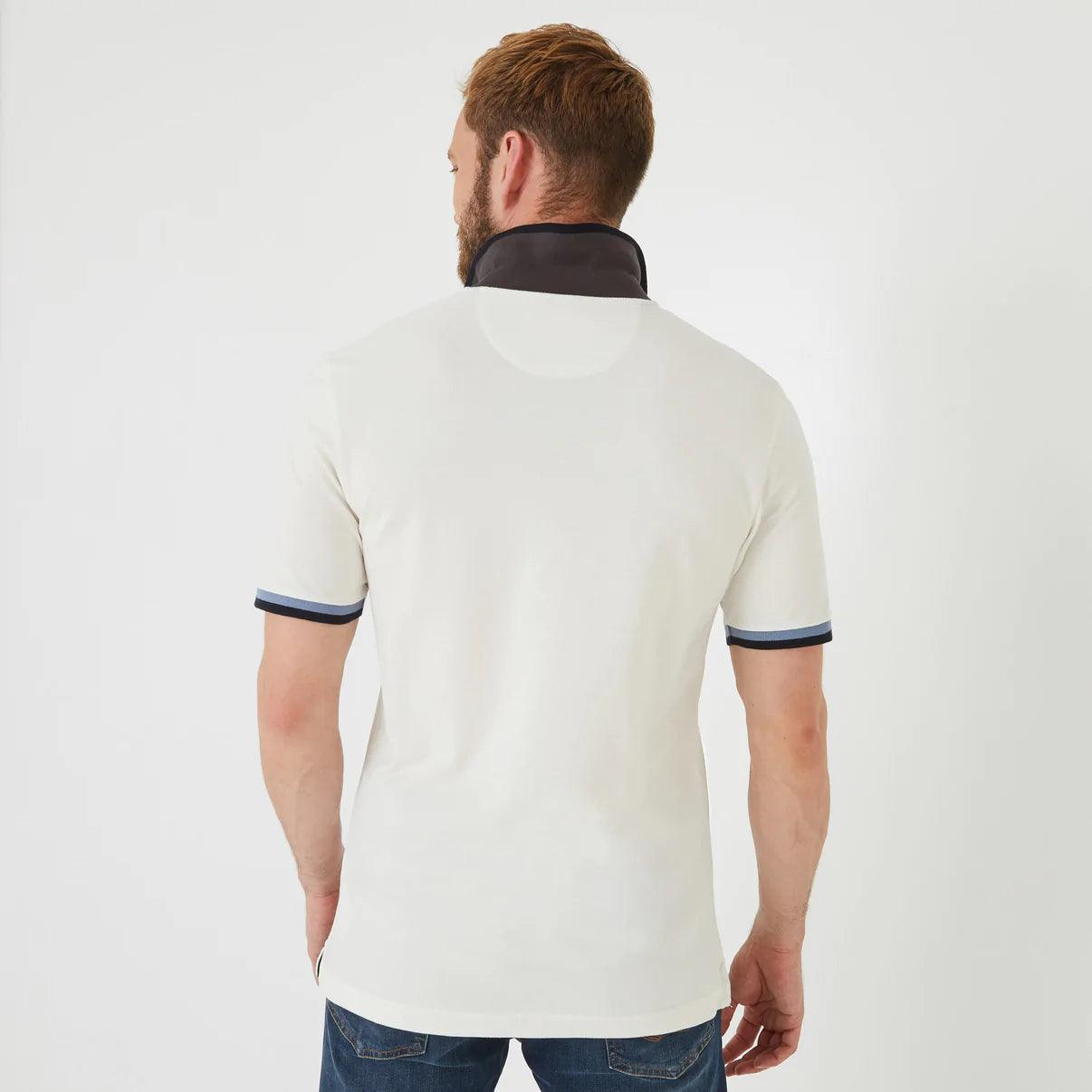 Polo Eden Park blanc en coton pima - Georgespaul