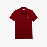 Afbeelding in Gallery-weergave laden, Polo homme Lacoste ajusté bordeaux en petit piqué | Georgespaul
