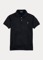 Charger l&#39;image dans la galerie, Polo homme Ralph Lauren cintré noir en coton piqué | Georgespaul
