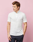 Polo logo dos Eden Park blanc en coton - Georgespaul