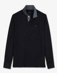 Polo manches longues Eden Park noir - Georgespaul