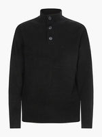 Charger l&#39;image dans la galerie, Pull col montant Calvin Klein noir en laine mélangée I Georgespaul
