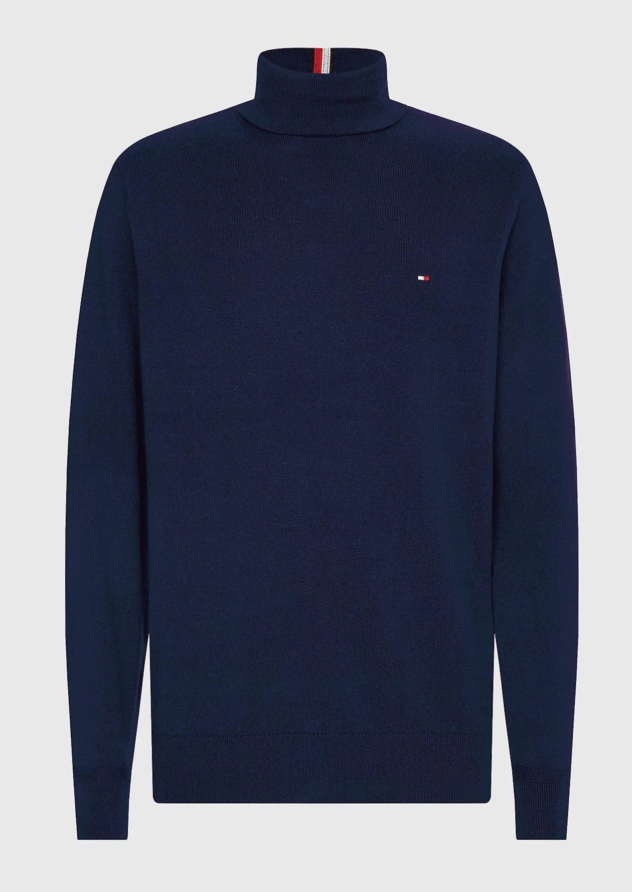 Pull col roulé Tommy Hilfiger marine en cachemire I Georgespaul