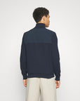 Pull demi zip BOSS marine en laine - Georgespaul