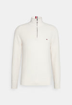 Afbeelding in Gallery-weergave laden, Pull demi zip Tommy Hilfiger blanc pour homme I Georgespaul
