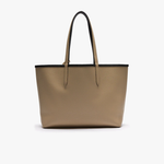 Charger l&#39;image dans la galerie, Sac cabas Anna réversible Lacoste noir et beige
