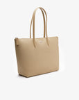 Sac cabas zippé L.12.12 Lacoste beige - Georgespaul