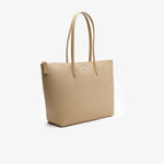 Afbeelding in Gallery-weergave laden,   Sac cabas zippé L.12.12 Lacoste beige pour homme I Georgespaul
