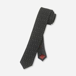 Schwarze Krawatte mit OLYMP-Muster