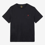 Afbeelding in Gallery-weergave laden, T-Shirt grande taille Ralph Lauren noir en jersey de coton
