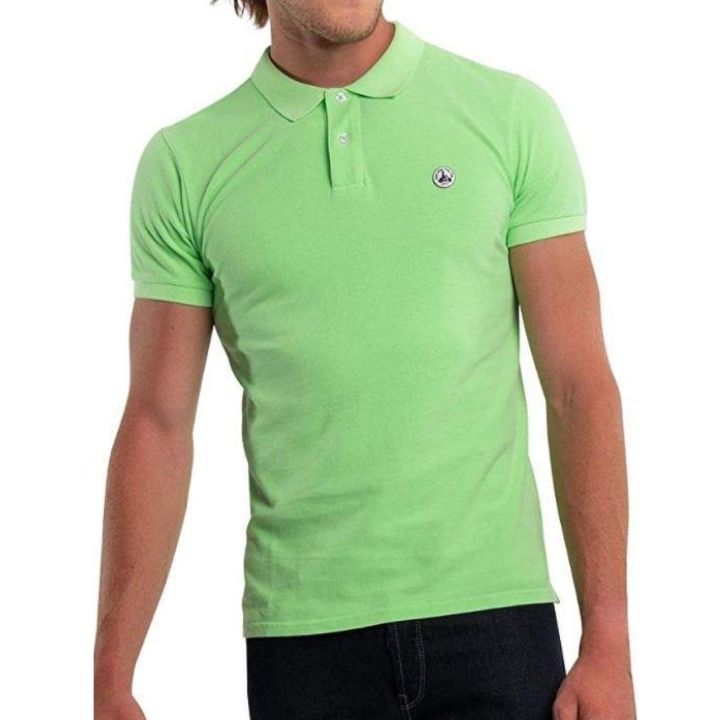 Grünes Jott-Logo-Poloshirt aus Baumwolle