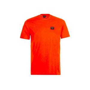 T-Shirt à logo Paul & Shark orange coton