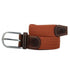 Ceinture tressée Billybelt rouge terracotta en cuir - Georgespaul