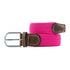 Ceinture tressée Billybelt rose en cuir - Georgespaul