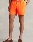 Short de bain homme Ralph Lauren orange en polyester recyclé | Georgespaul