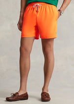 Charger l&#39;image dans la galerie, Short de bain homme Ralph Lauren orange en polyester recyclé | Georgespaul
