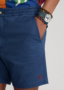 Marineblaue, taillierte Performance-Shorts von Ralph Lauren