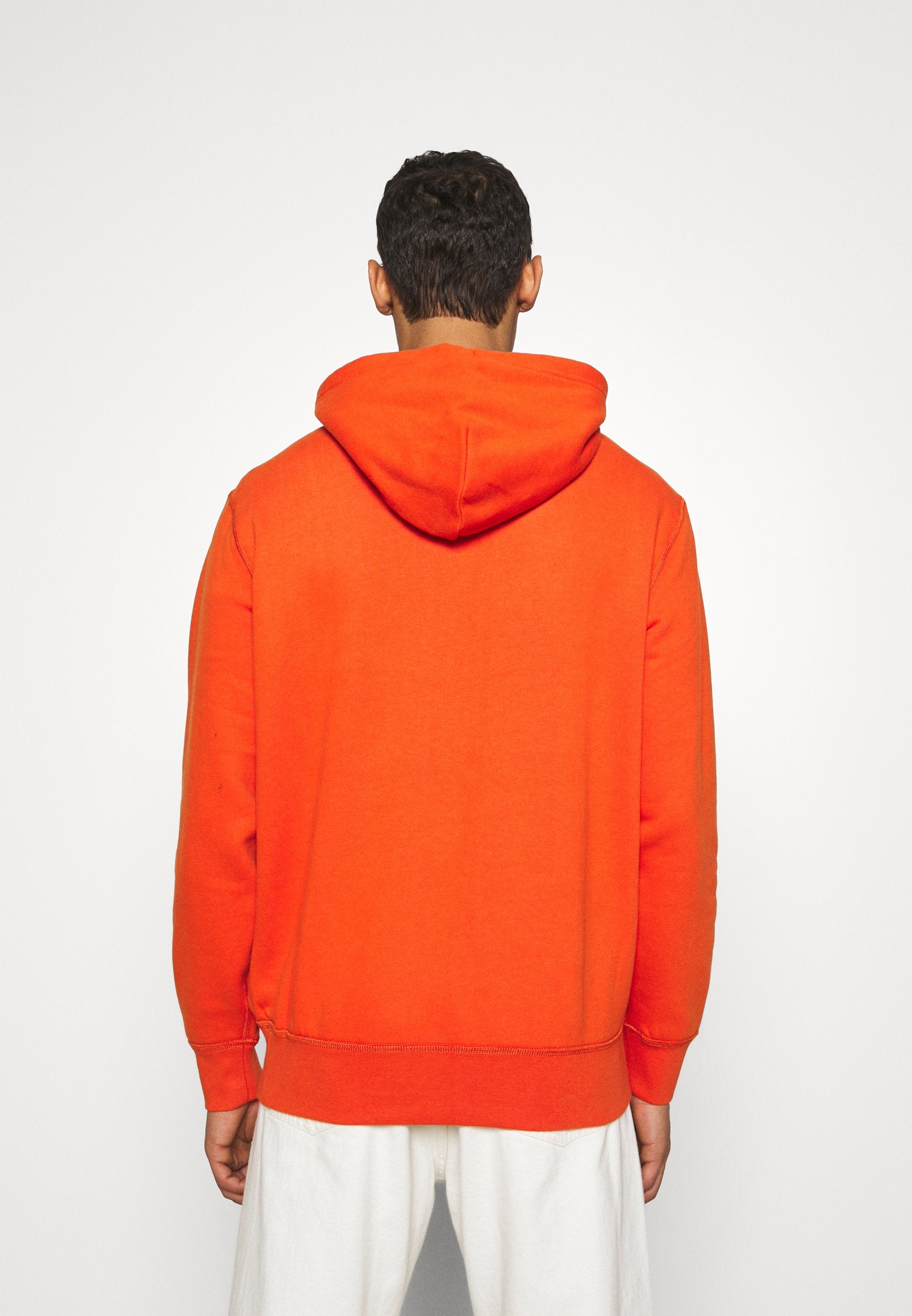 Sweat à capuche pour homme Ralph Lauren orange en coton