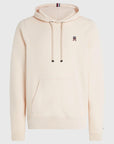 Sweat à capuche Tommy Hilfiger beige en coton bio - Georgespaul