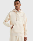 Sweat à capuche Tommy Hilfiger beige en coton bio - Georgespaul