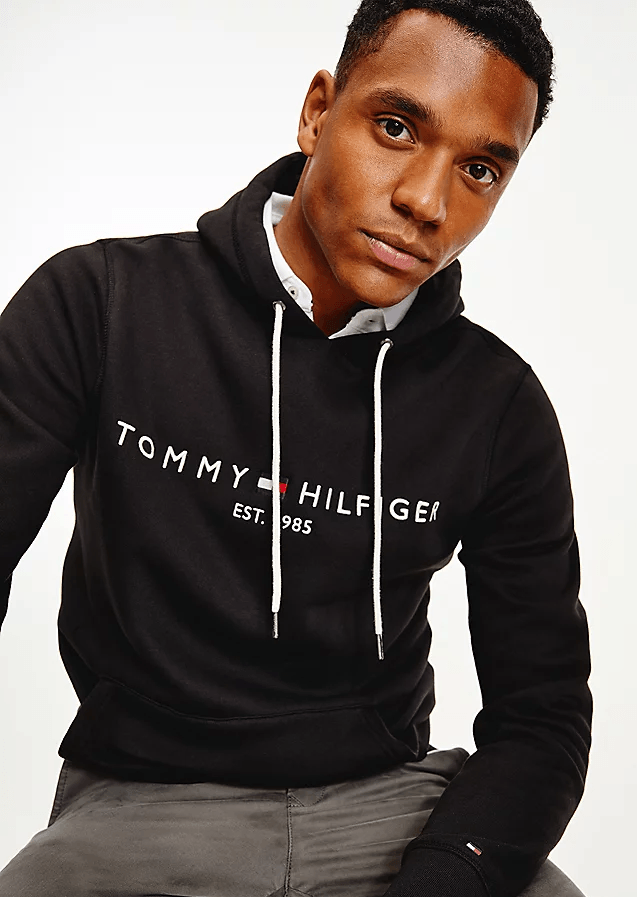 Sweat à capuche Tommy Hilfiger noir - Georgespaul