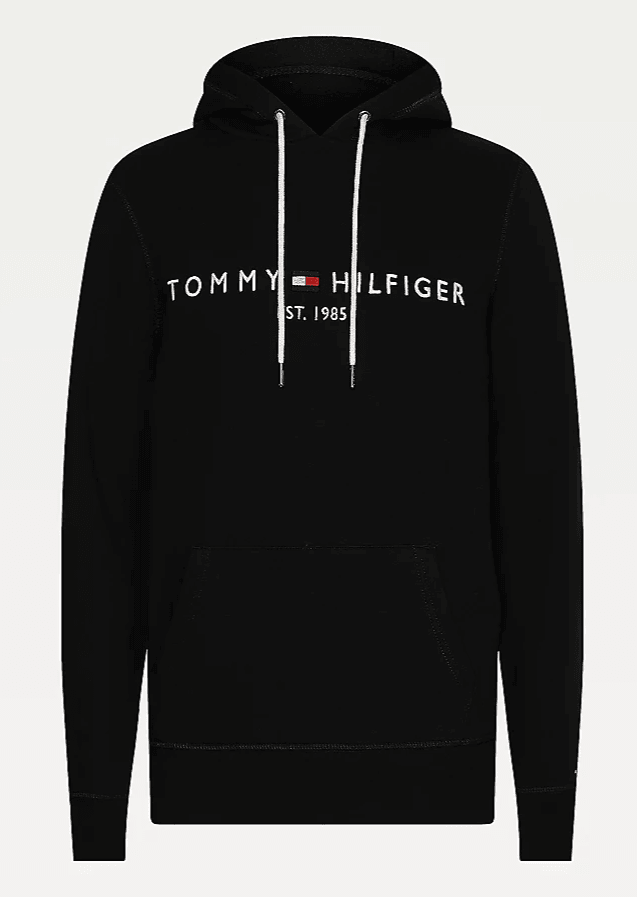 Sweat à capuche Tommy Hilfiger noir - Georgespaul