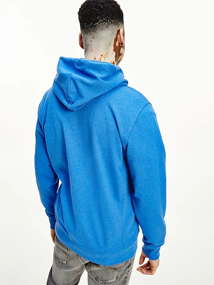 Blauer Kapuzenpullover aus Bio-Baumwolle von Tommy Jeans