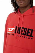 Afbeelding in Gallery-weergave laden, Sweat à capuche pour homme à imprimé logo Diesel rouge | Georgespaul
