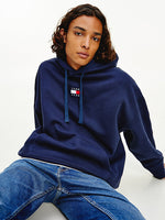 Afbeelding in Gallery-weergave laden, Sweat à capuche badge Tommy Jeans marine coton bio

