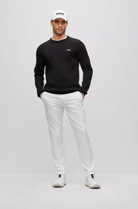 Sweat col rond BOSS noir en coton pour homme I Georgespaul