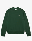 Sweat Lacoste vert en molleton de coton biof - Georgespaul