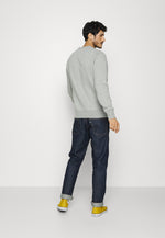 Laden Sie das Bild in den Galerie-Viewer, Sweat col rond homme logo Tommy Hilfiger gris en coton bio | Georgespaul
