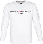 Charger l&#39;image dans la galerie, Sweat Tommy Hilfiger blanc en coton bio pour homme I Georgespaul
