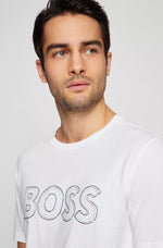 Charger l&#39;image dans la galerie, T-Shirt BOSS blanc en coton I Georgespaul
