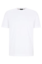 Charger l&#39;image dans la galerie, T-Shirt BOSS blanc en jersey pour homme | Georgespaul
