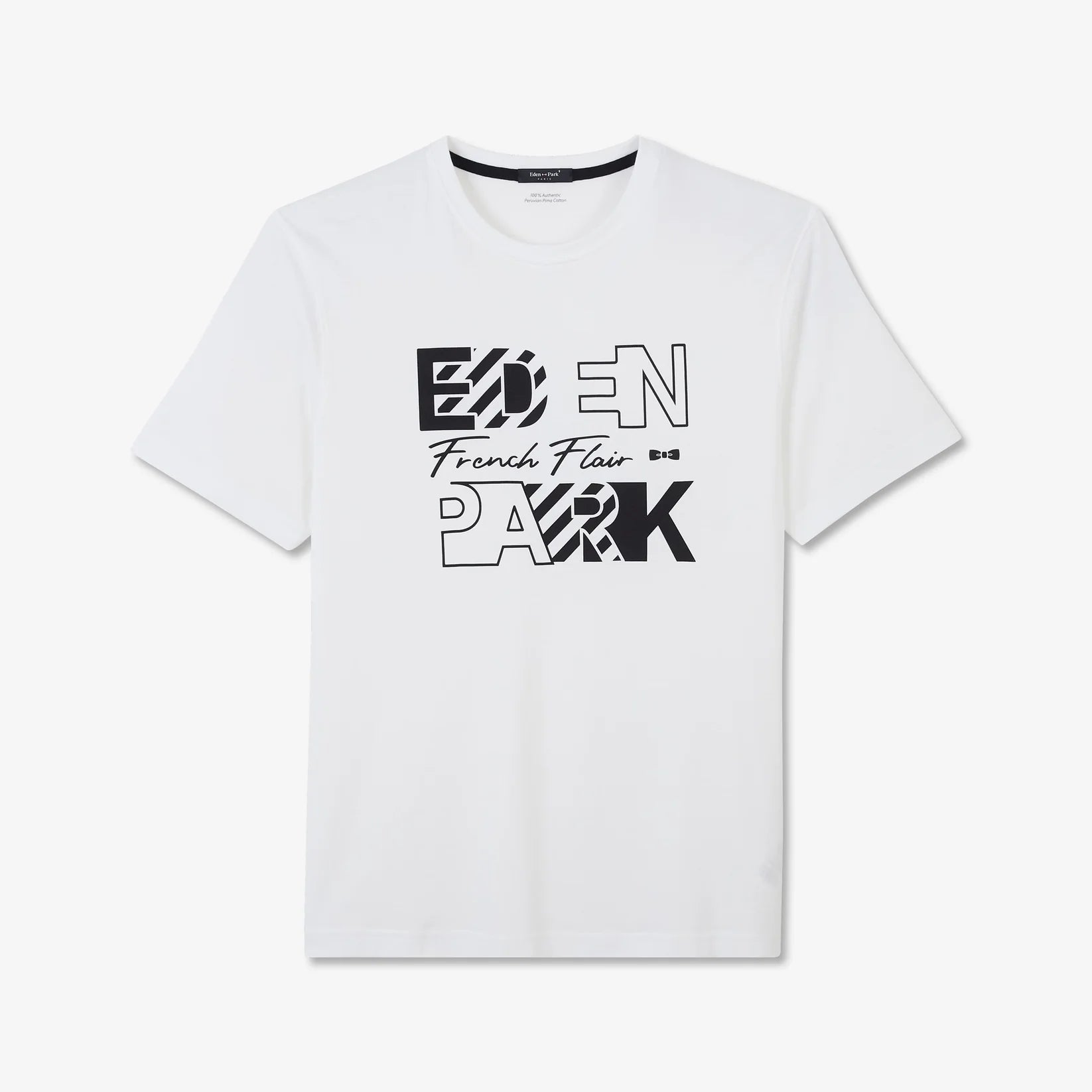 T-Shirt Eden Park blanc en coton pour homme I Georgespaul