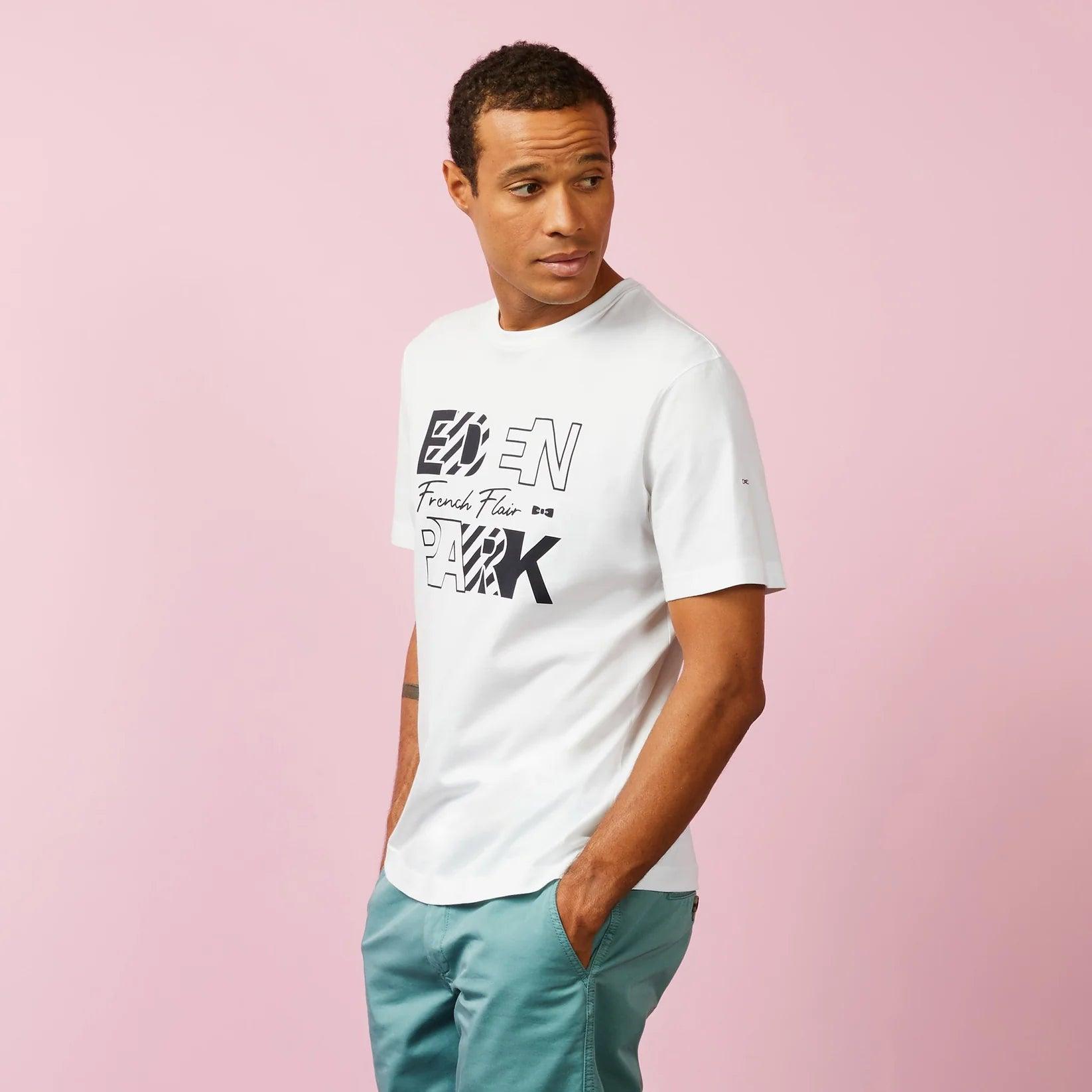 T-Shirt Eden Park blanc en coton - Georgespaul