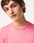 T-Shirt Lacoste rose en coton pima pour homme I Georgespaul